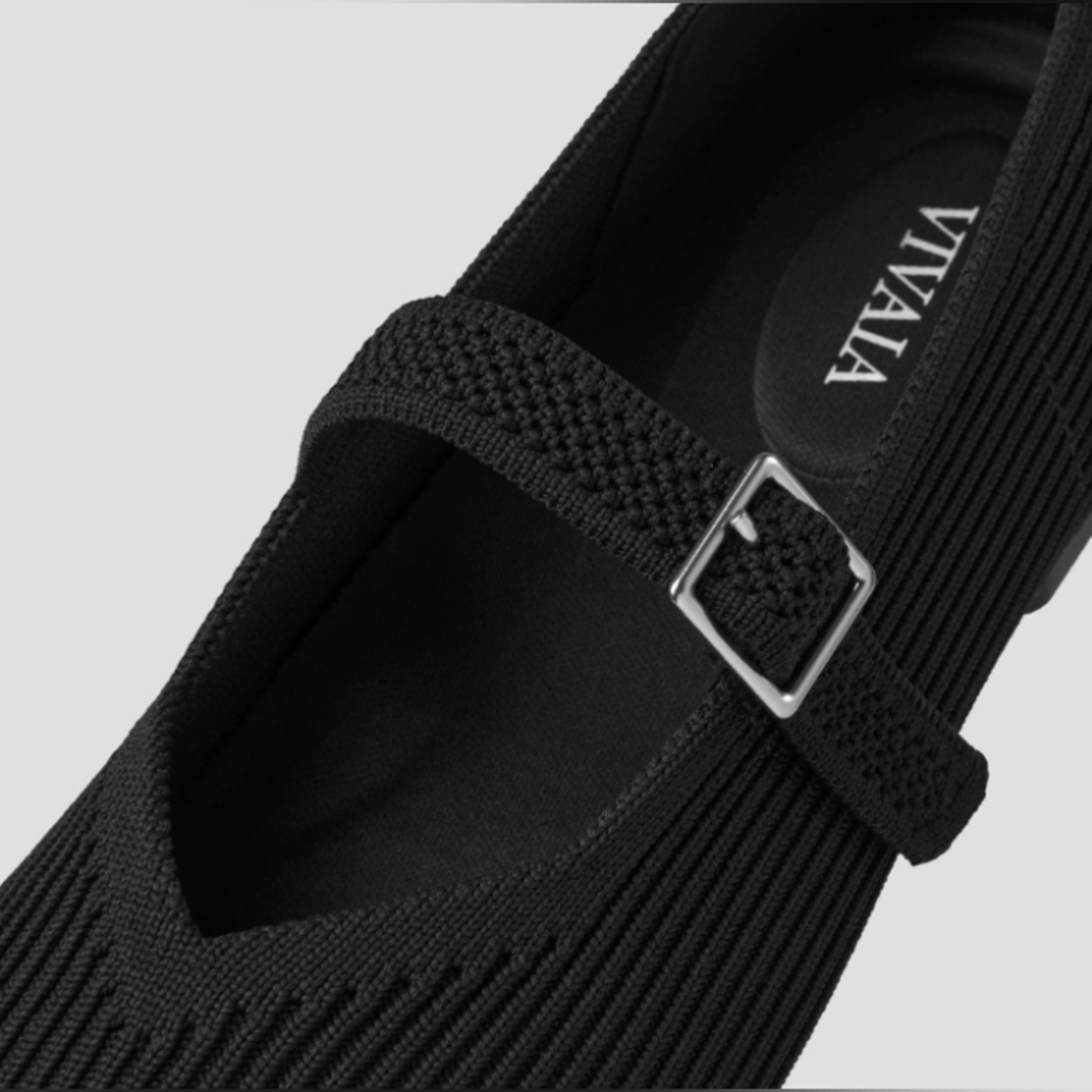 VIVAIA Square-Toe Mary-Jane (Margot Mary-Jane) Black Fits Like An 8. - Picture 3 of 16